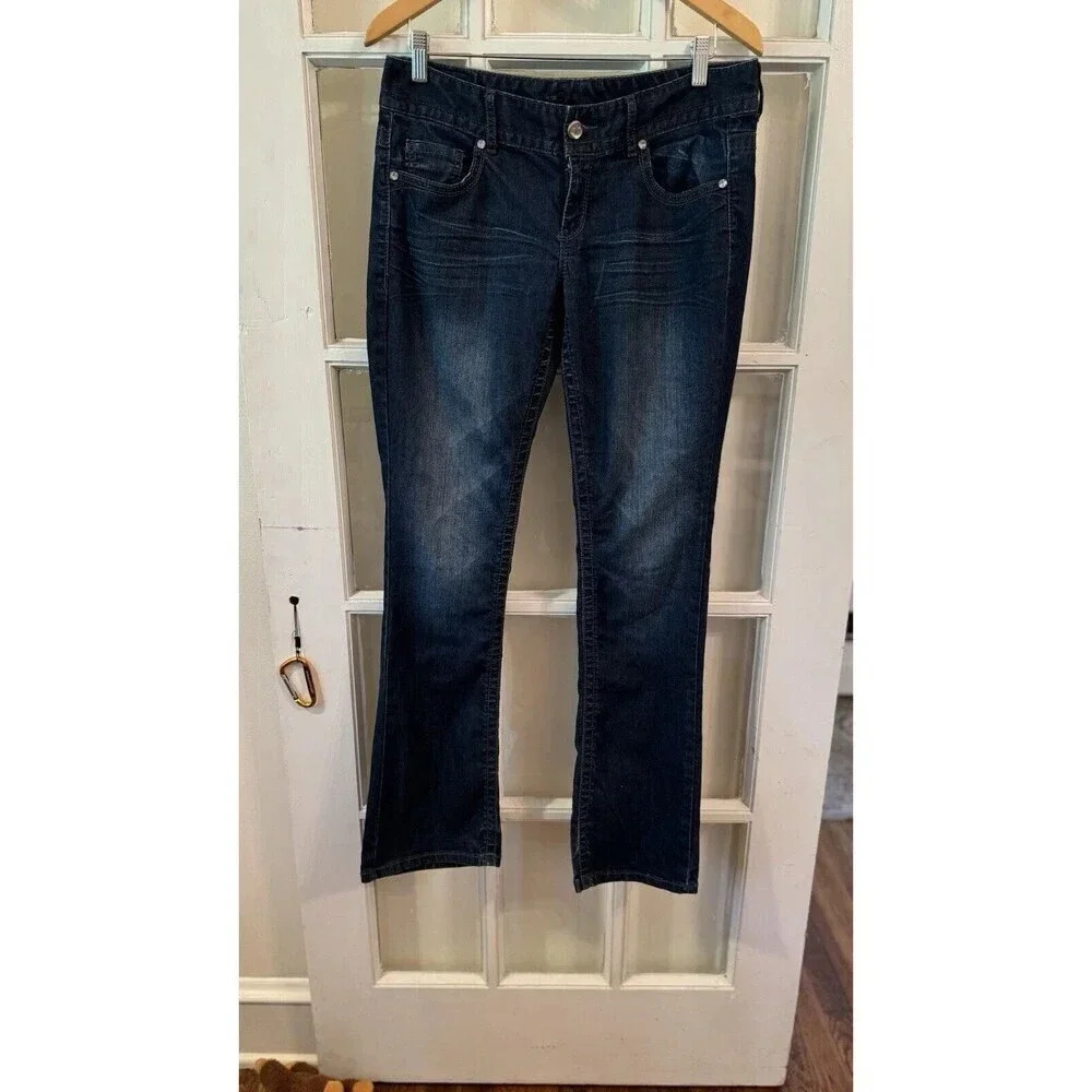 Maurice Jeans Denim Dz 9/10 Junior‎ Straight Black Lace back pocket